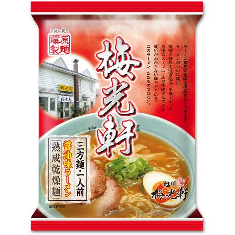 藤原制面 旭川梅香轩 三坡面酱油 108g