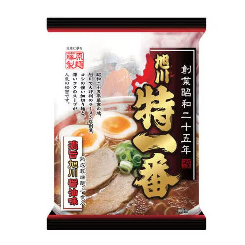 藤原制面 旭川特制1号浓酱油拉面 125g