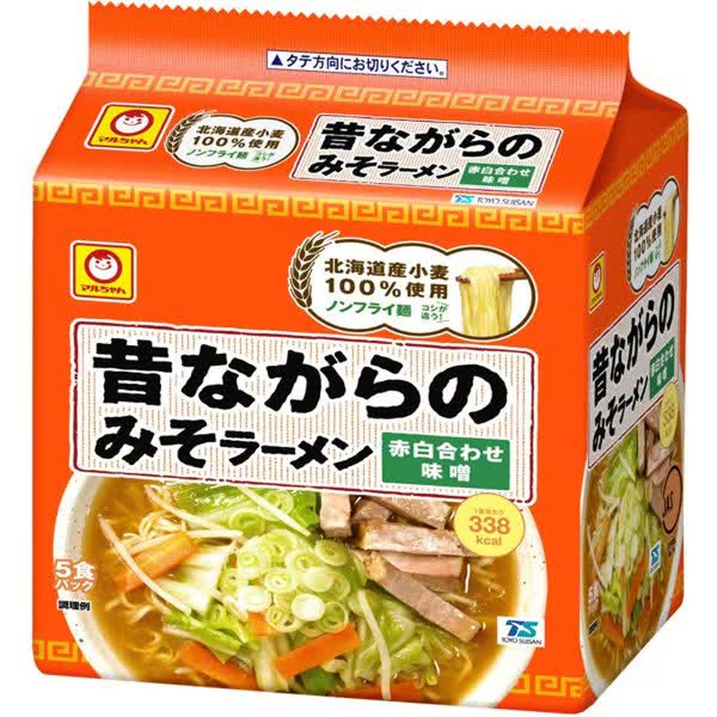 东洋水产丸ちゃん 老式味噌拉面 5包 (106g x 5包) [方便面]