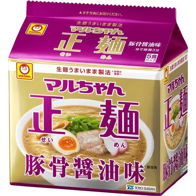 Toyo Suisan Maruchan Maruchan Seimen Pork Bone Soy Sauce Flavor 5 Meal Pack 101g x 5