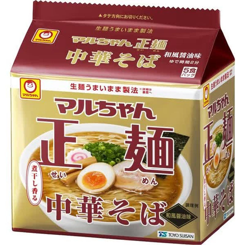 Toyo Suisan Maruchan Maruchan Seimen Chinese Noodles Japanese Style Soy Sauce Flavor 5 Meal Pack 105g x 5