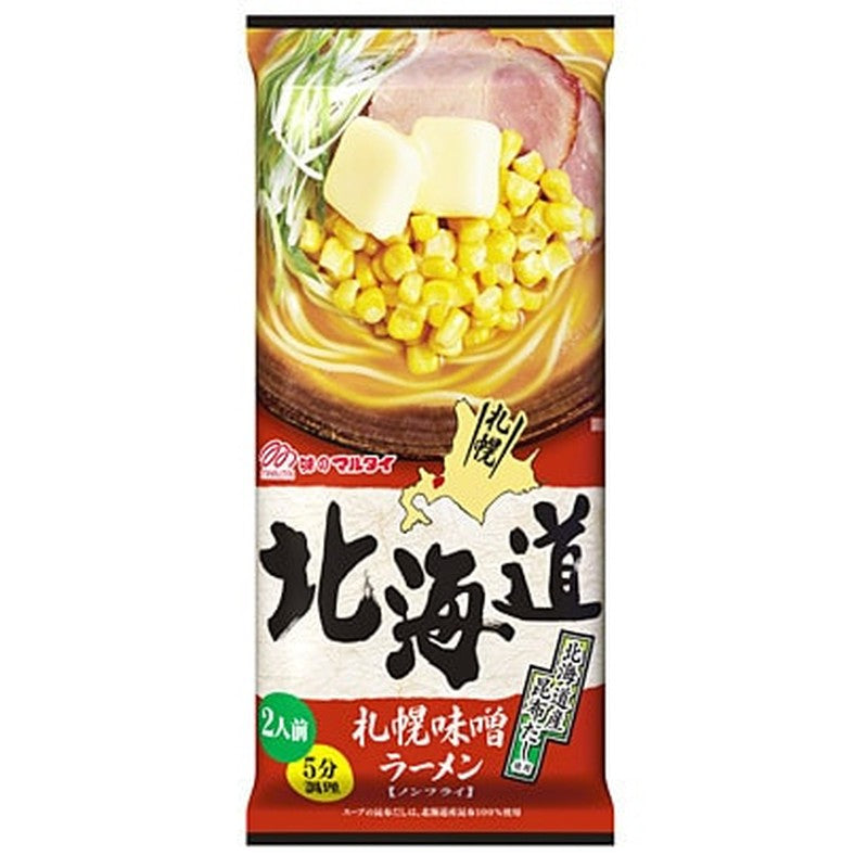 Marutai Hokkaido Sapporo Miso Ramen 216g [Rolled Noodles]