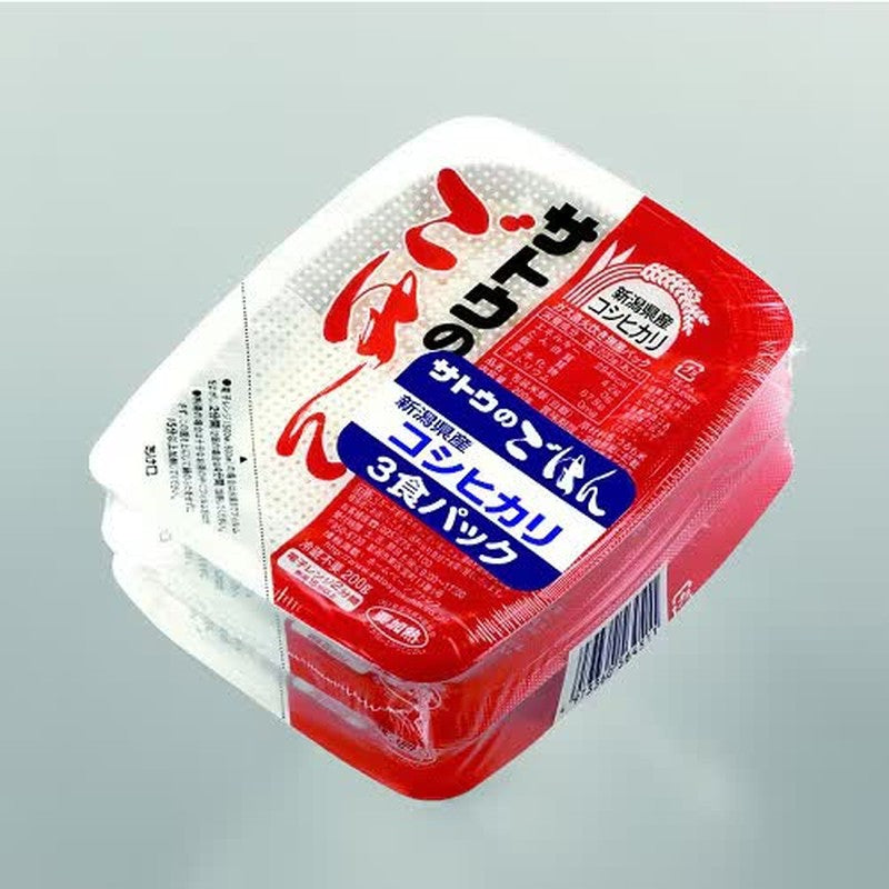 佐藤食品 佐藤米 新潟縣 越光米 200g x 3包 600g [蒸煮米]