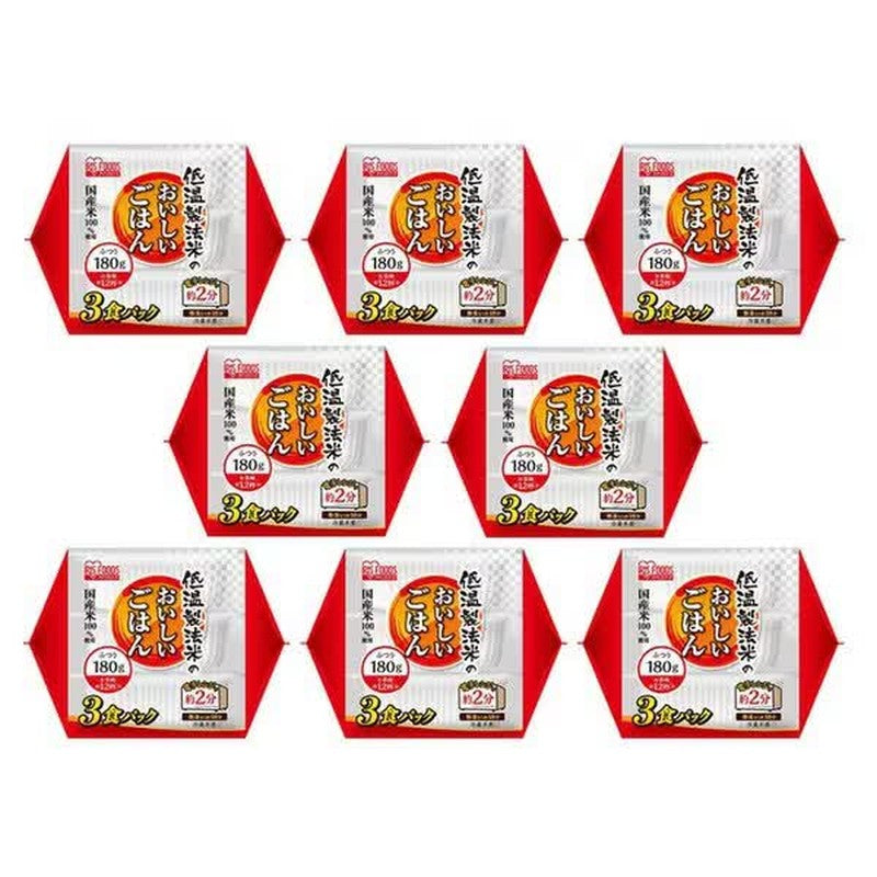Iris Foods 低温加工大米制成的美味米饭 100%国产大米 180g x 24P [米包]
