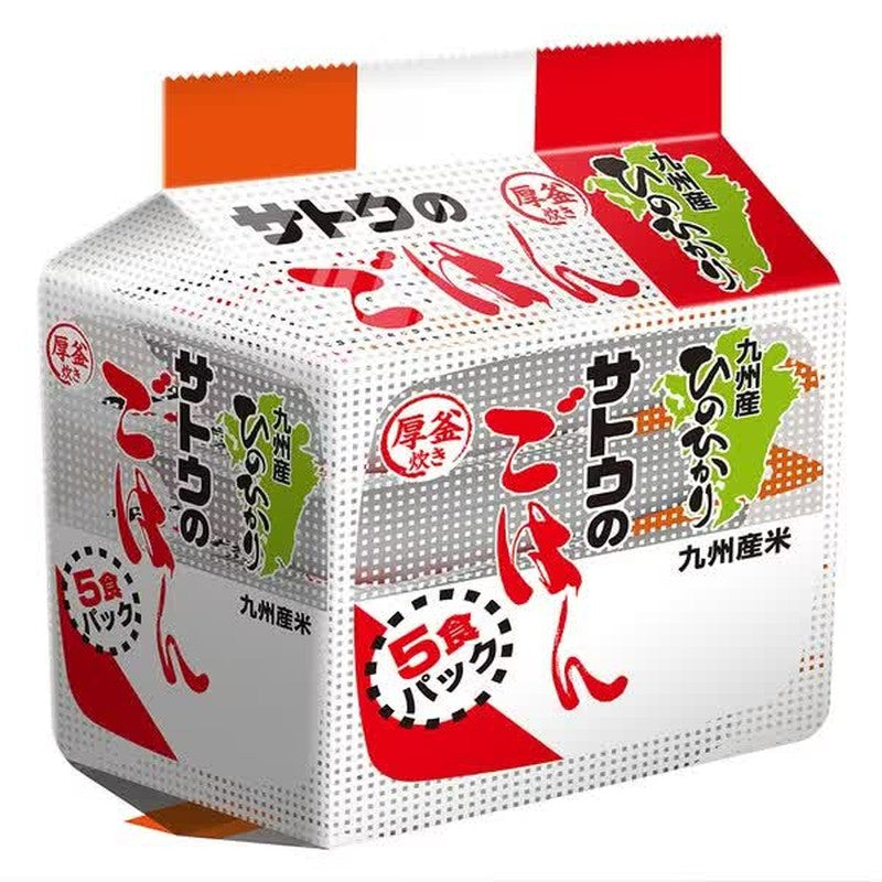 Sato Foods 佐藤米九州日之光 5 包 [蒸煮米]