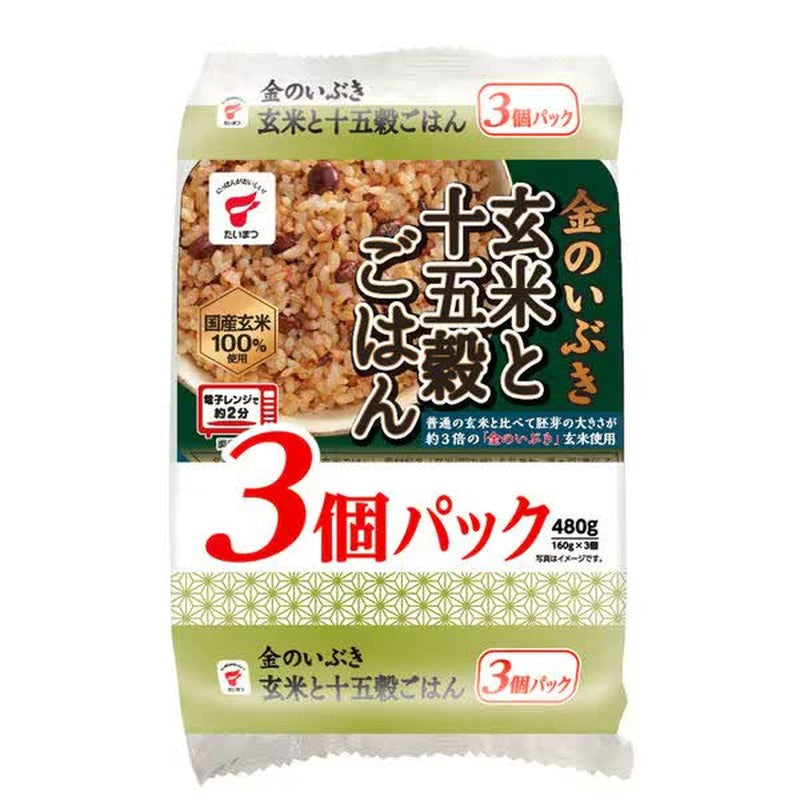Taimatsu Foods 金之伊吹糙米和15粒米3包