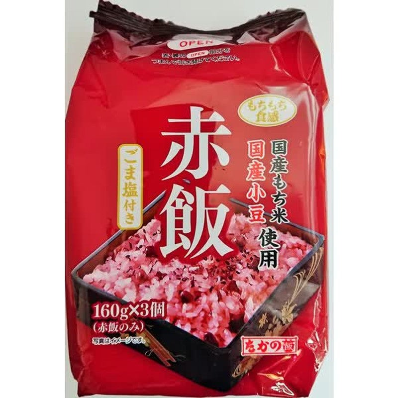 Takano 芝麻盐红豆饭 160g x 3包