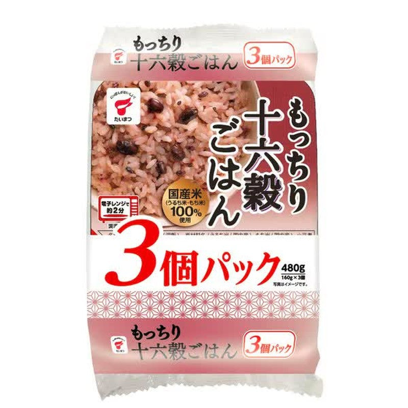 Taimatsu Foods Mochiri 16粒米 3包 [包装米]