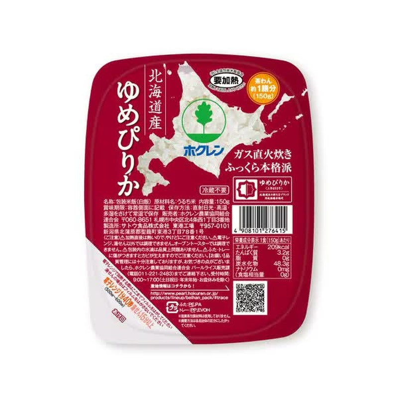 Hokuren Yumepirika 包装米饭 150g x 3 包