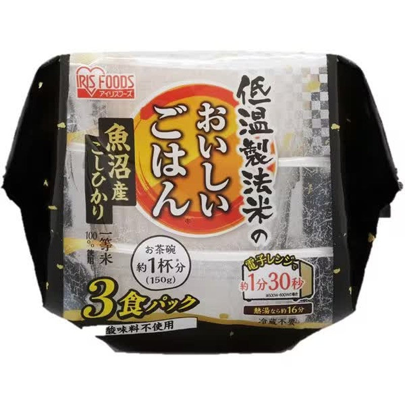 Iris Foods 低温加工大米 美味大米 鱼沼越光 150g x 3包