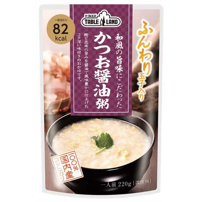 Tableland - 注重鲜味的日式鲣鱼酱油粥 220g [蒸煮粥]