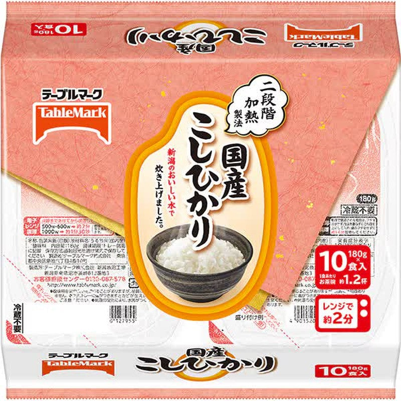 Table Mark 日本越光米 10 份裝 180g x 10