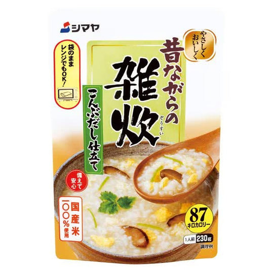 Shimaya Traditional Rice Porridge with Kombu Stock 230g