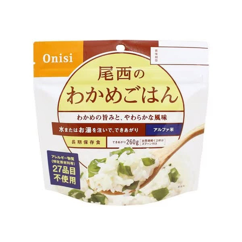 大西食品 Alpha Rice 大西海苔饭 1人份 [长期保存食品]