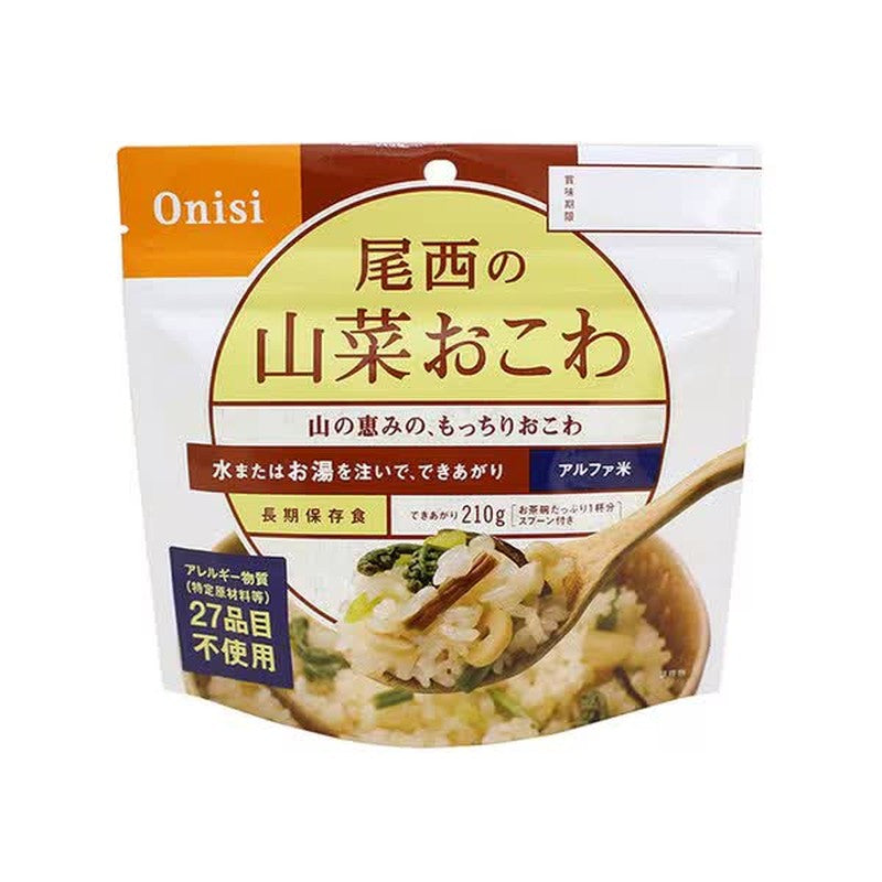 大西食品 Alpha Rice 大西山蔬菜米 1人份 [长期储存食品]