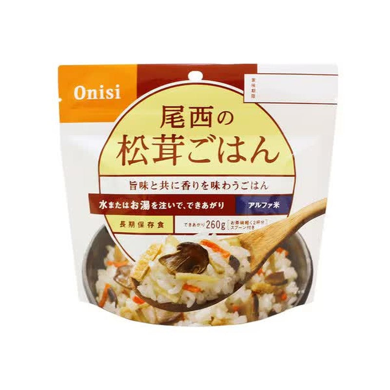 大西食品 Alpha Rice 大西松茸米 1人份 1份【长期储存食品】