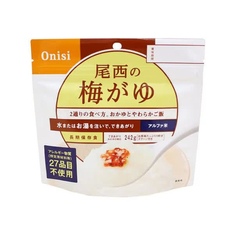 大西食品 Alpha Rice 大西梅子粥 1人份 [长期保存食品]
