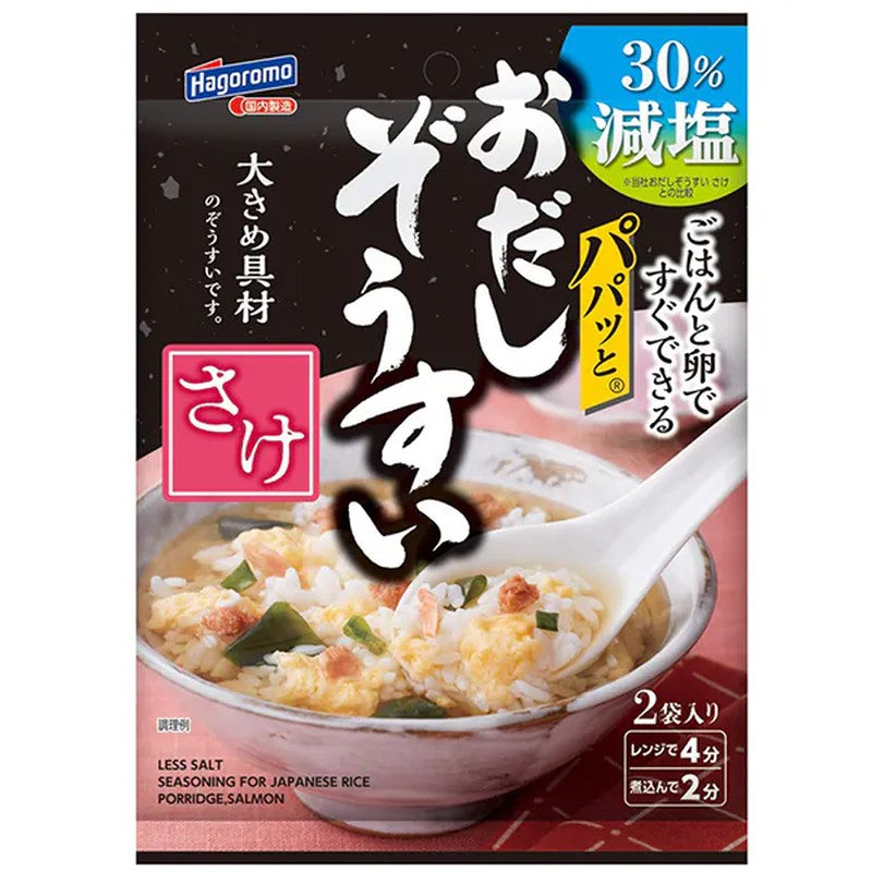 羽衣食品 速食低钠高汤盖饭 三文鱼味 12g（6g x 2 袋）