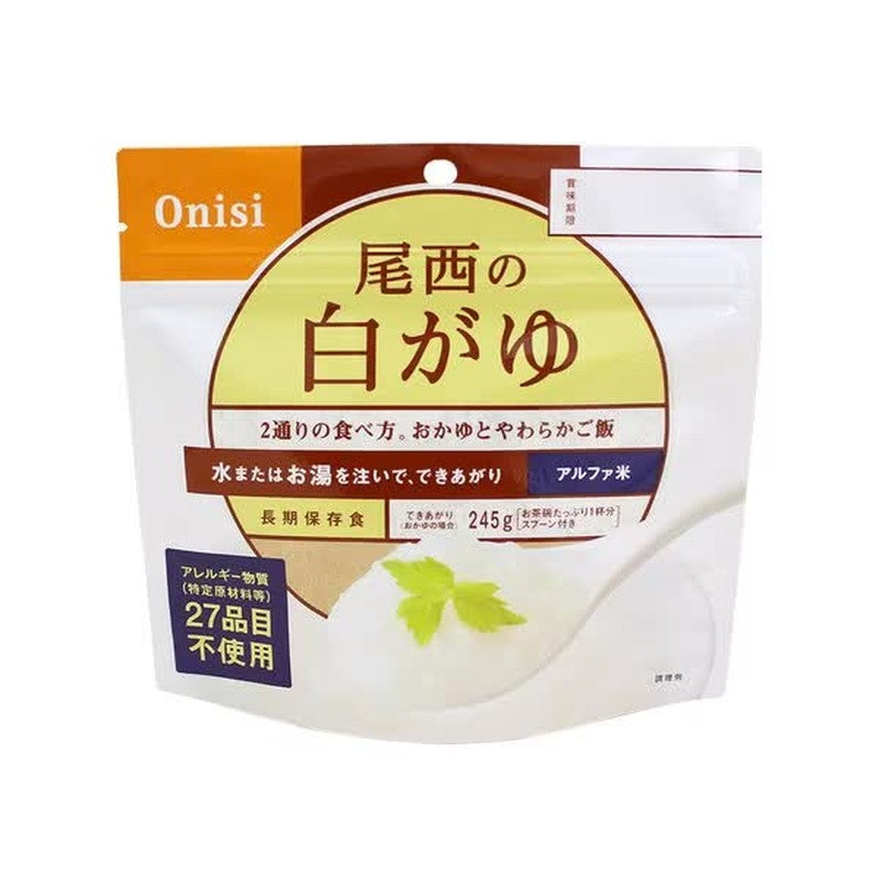 大西食品 Alpha Rice 大西白粥 1人份 [长期保存食品]