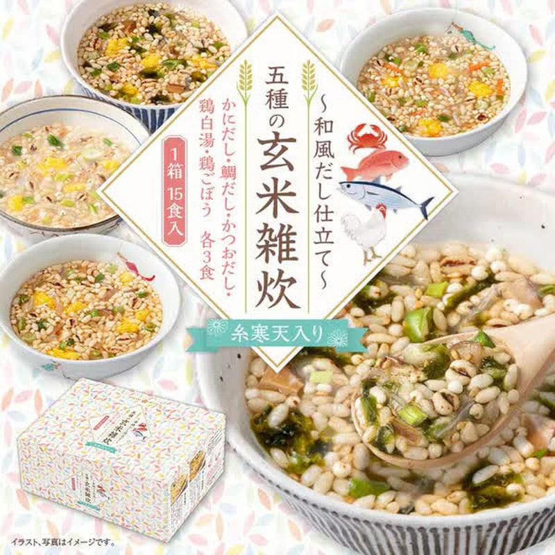 Hikari Miso ～日式高汤～ 五种糙米粥配细丝琼脂 15 份