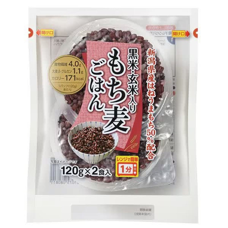 越后制果黑糙米麻糬麦饭 240g