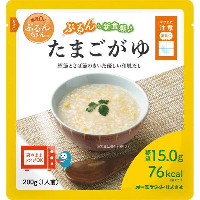 Omikenshi 0g碳水化合物Purun-chan鸡蛋粥