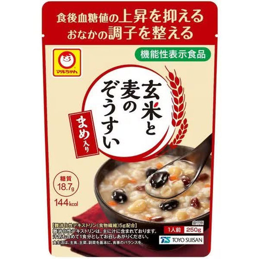 Toyo Suisan Maruchan Brown Rice and Barley Rice Soup with Beans 250g