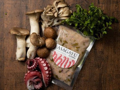Morning Gourmet Octopus Porridge Vegetable Stock Salt Flavor