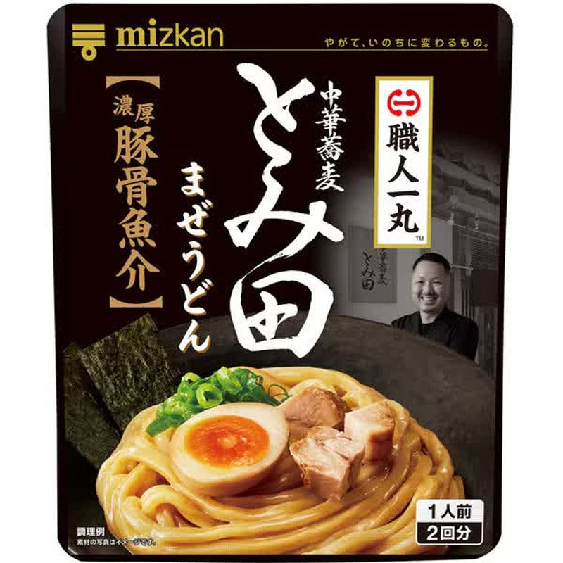Mitsukan Shokunin Ichimaru Chinese Soba Tomita Maze Udon Rich Pork Bone Seafood 56g (28g x 2 bags)