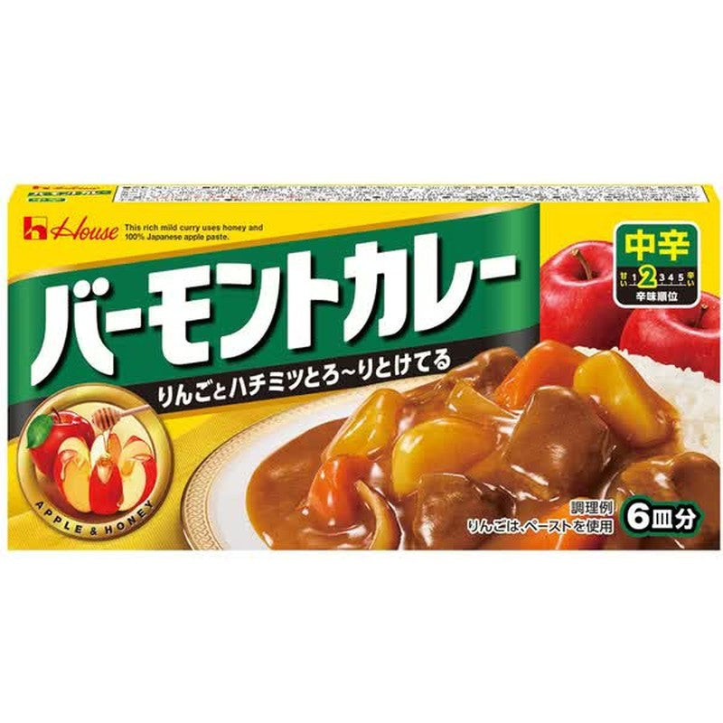 House Foods 佛蒙特咖喱 中辣 115g [咖喱酱]