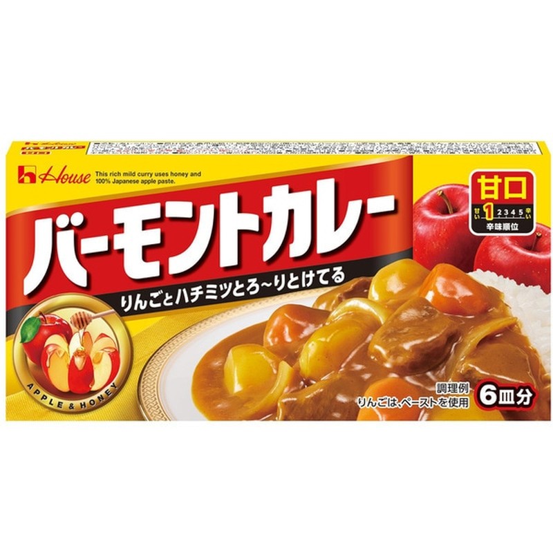 House Foods 佛蒙特咖喱 淡味 115g [咖喱酱]