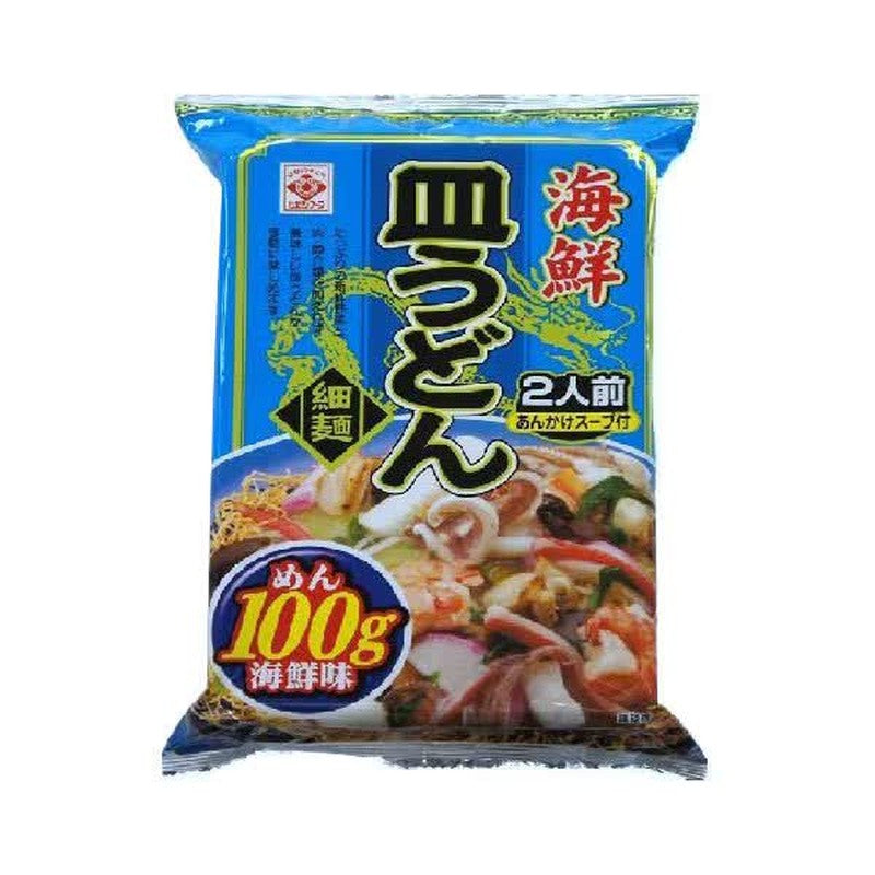 Higashi Foods Seafood Sara Udon, Extra Thin Noodles [2 servings with soup]
