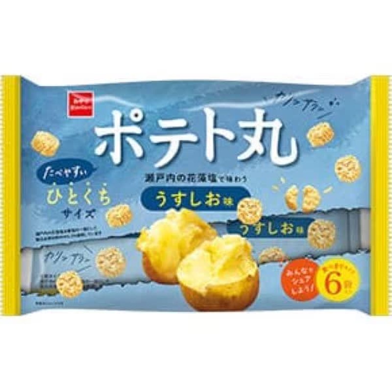 Oyatsu Company Potato Maru Light Salt Flavor 6 bags 108g
