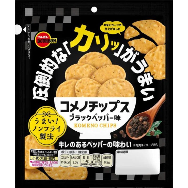 Bourbon Komeno Chips Black Pepper Flavor 30g
