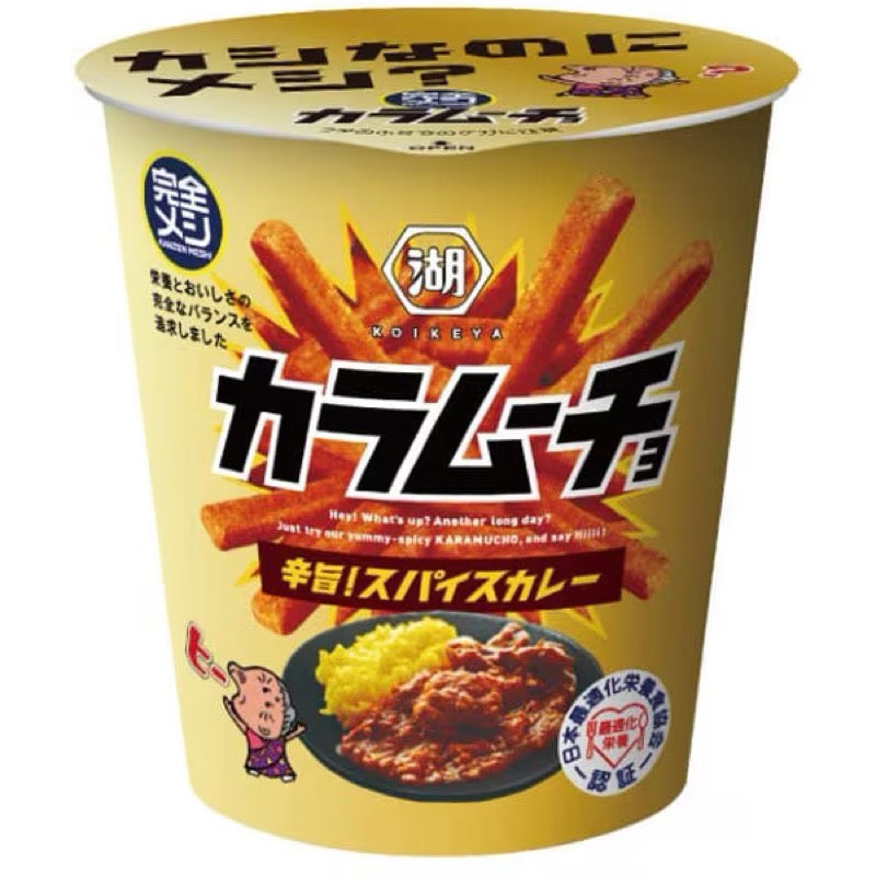 湖池屋劲辣香脆薯片 辣味咖喱味 38克