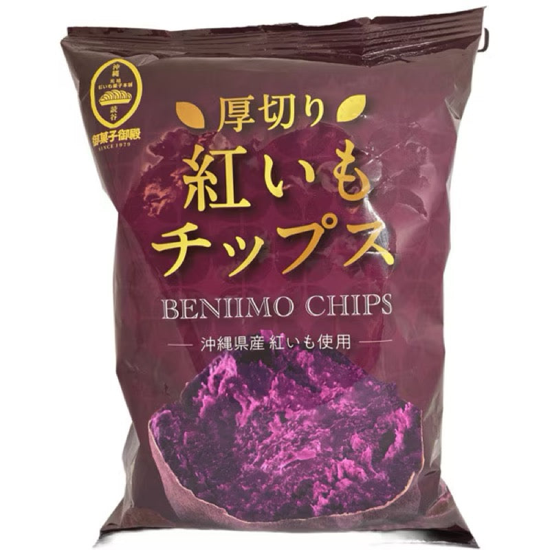 Okashigoten Thick Purple Sweet Potato Chips 70g