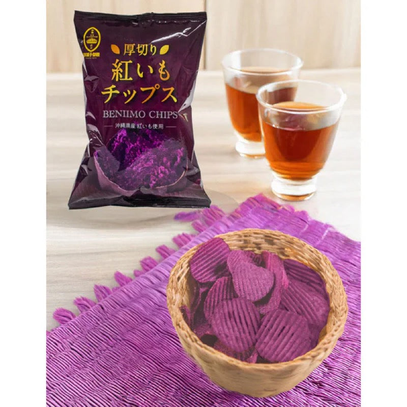 Okashigoten Thick Purple Sweet Potato Chips 70g