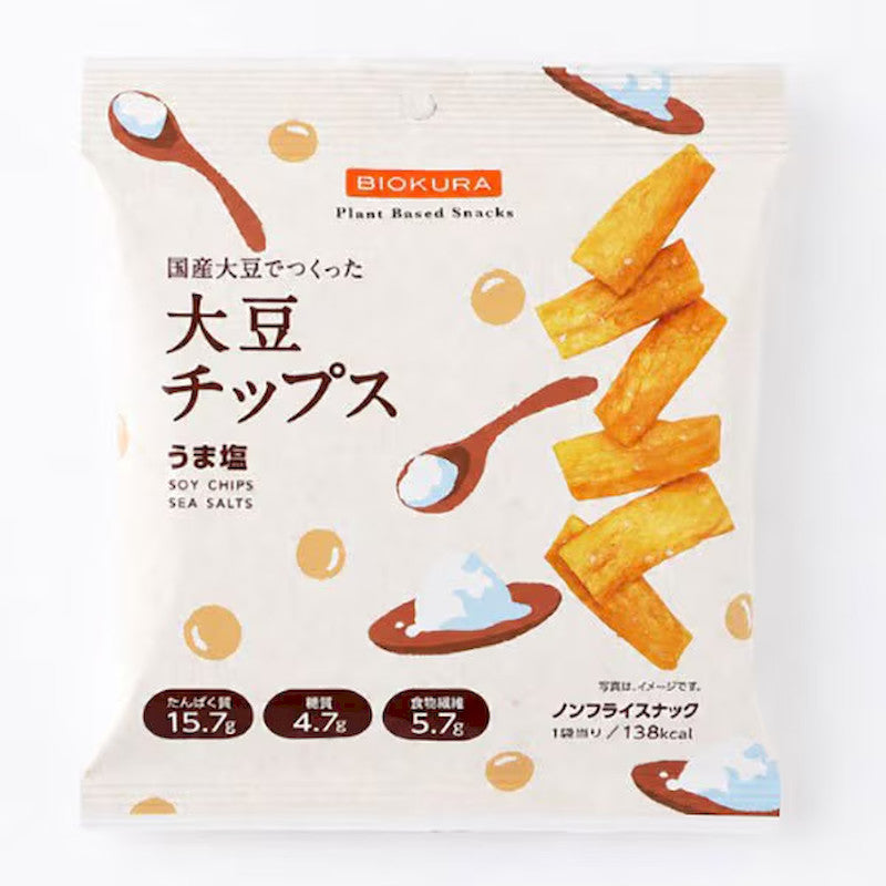 Biokura Soybean Chips Umashio 35g