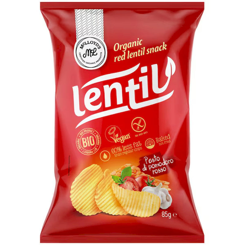 McLLOYD'S Organic Lentil Chips Pesto Rosso 85g