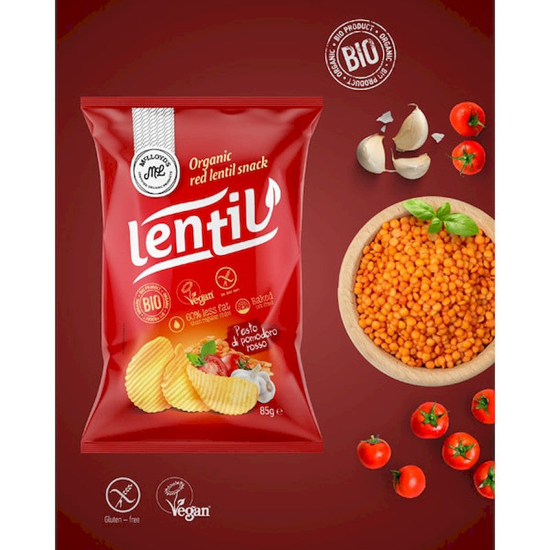 McLLOYD'S Organic Lentil Chips Pesto Rosso 85g