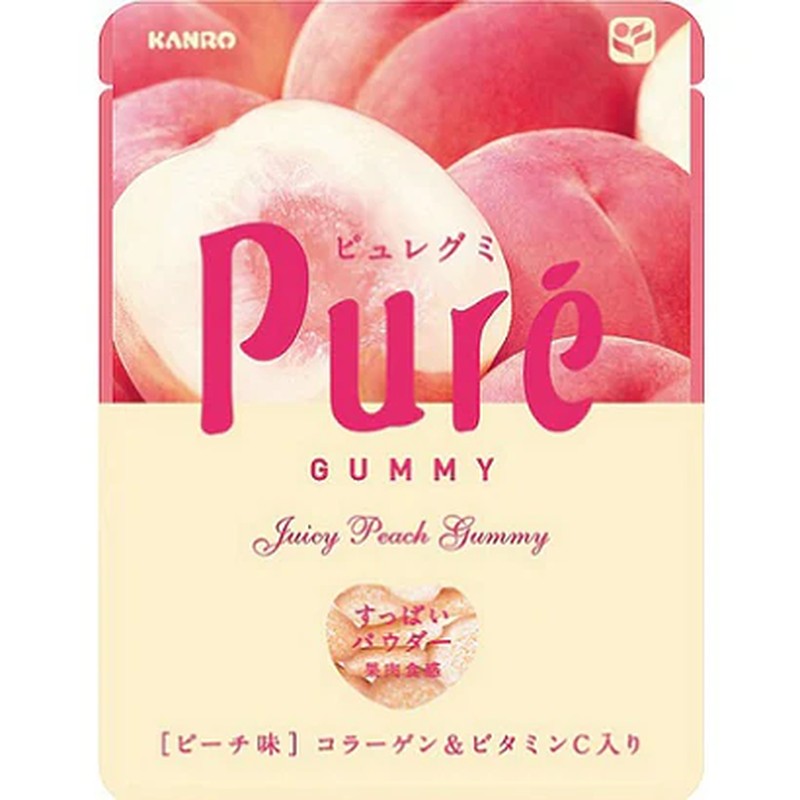Kanro 纯桃子软糖 56g
