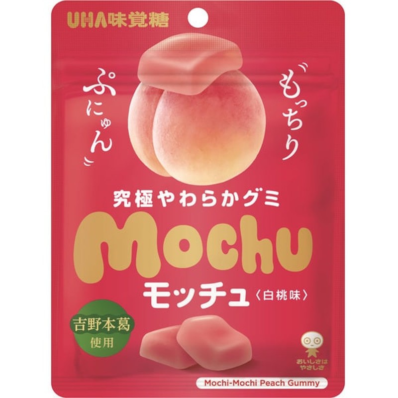 UHA Mikakuto Mochu White Peach Flavor 45g