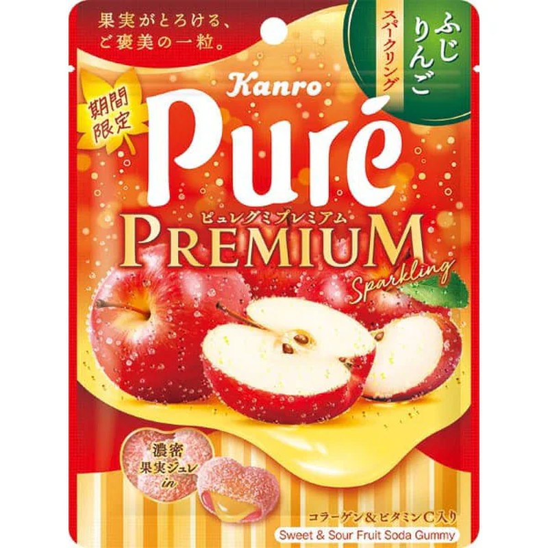 KANRO Kanro Puree Gummy Premium Fuji Apple Sparkling 54g
