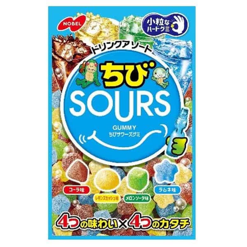 Nobel Chibi Sours Drink Assortment 80g