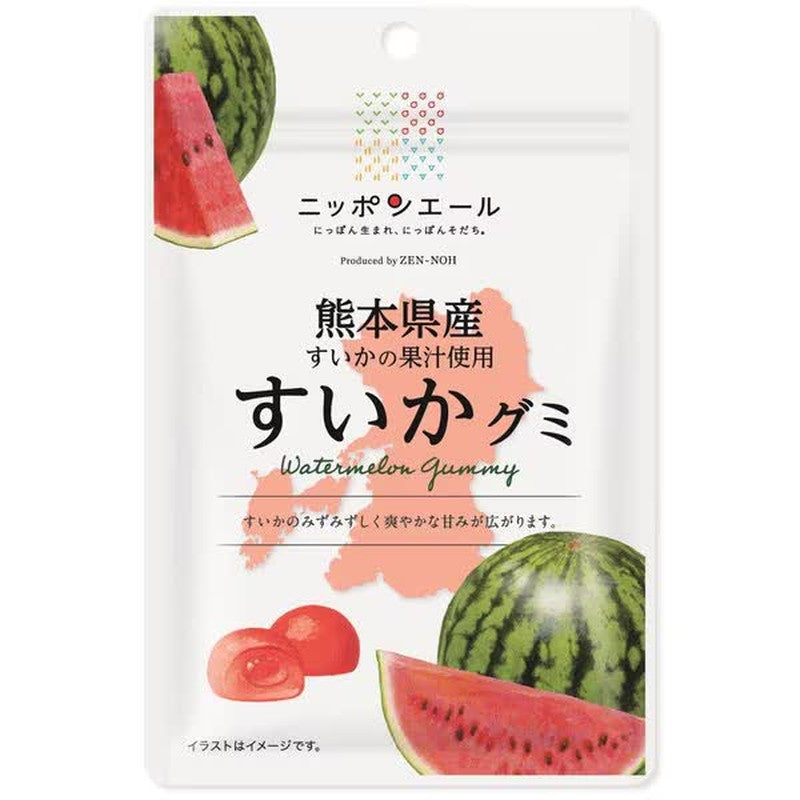 JA Zennoh Nippon Ale Kumamoto Prefecture Watermelon Gummy Candy 40g