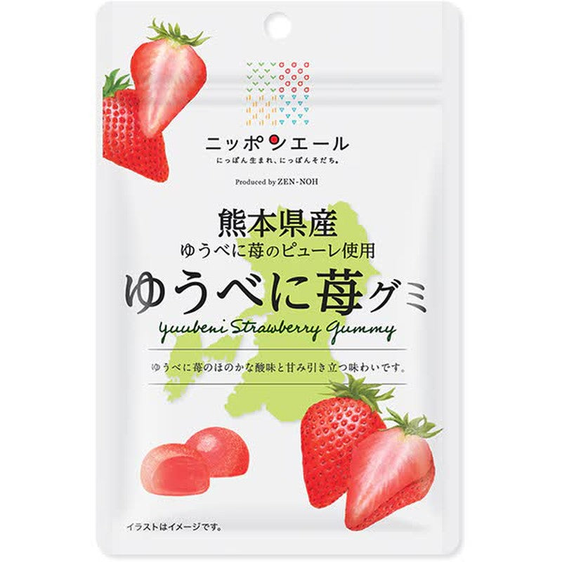 Nippon Ale Kumamoto Prefecture Yubeni Strawberry Gummy 40g