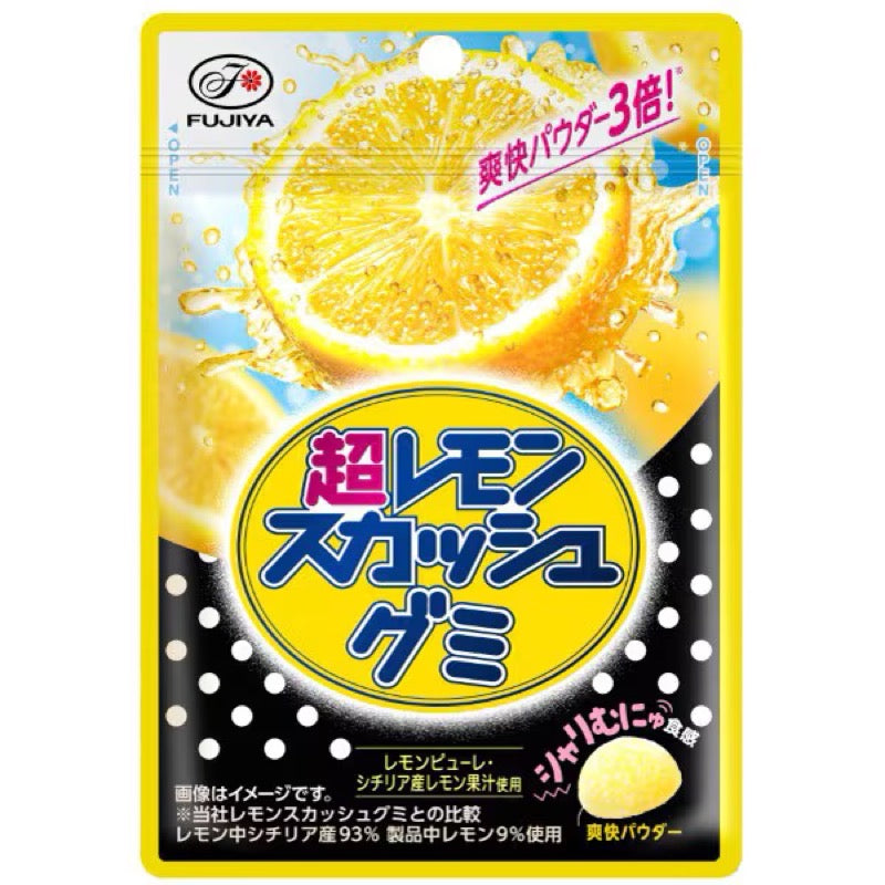 不二家超级柠檬碳酸橡皮糖 55g