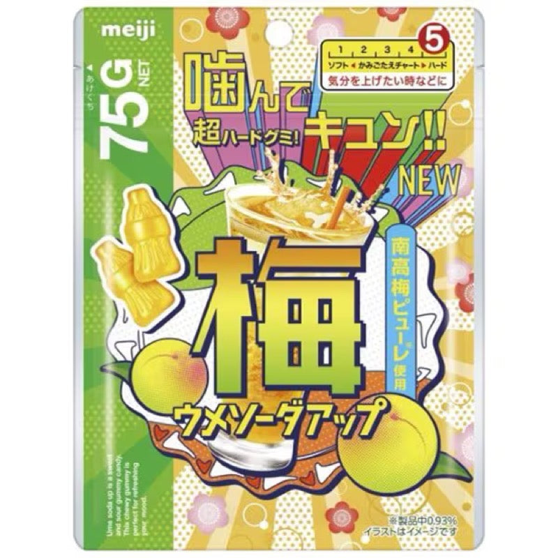 明治南高梅苏打味硬糖 75g