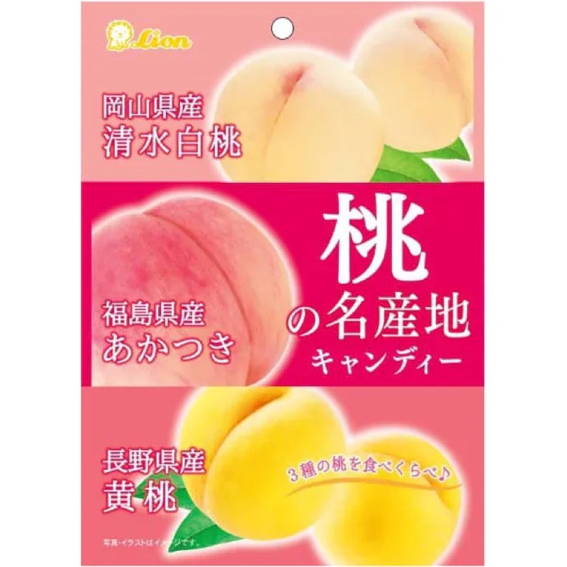 Lion Kashi Famous Peach Regions Candy 71g