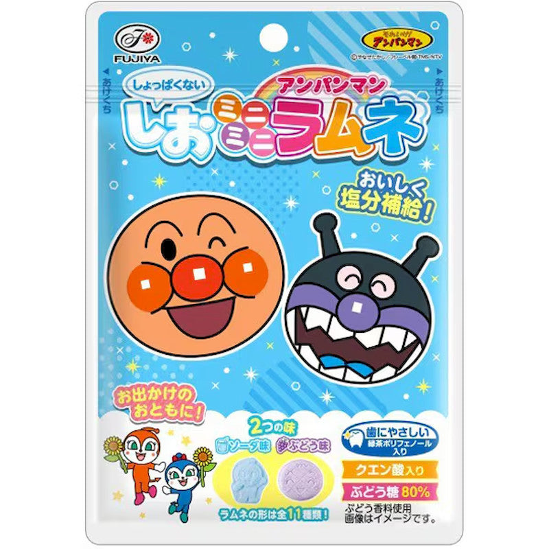 不二家面包超人盐味迷你波子汽水糖 33克